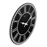 Hama Wanduhr Rab Vintage tickt nicht 30 cm schwarz-weißes MDF