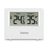 Hama Thermometer + Hygrometer für den Innen- und Außenbereich, Weiß