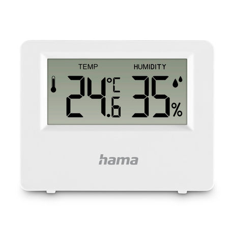 Hama Thermometer + Hygrometer für den Innen- und Außenbereich, Weiß