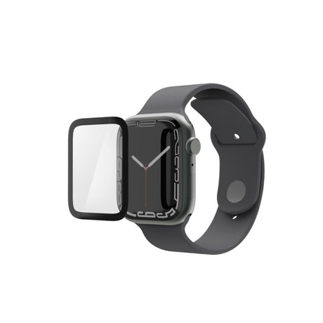 Hama Displayschutzfolie Super Hybrid für Apple Watch 7 8 9 41 mm Montagehilfe
