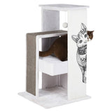 Trixie Kratzer Post Maria White Grey