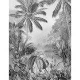 Komar Foto Tapete Lac Tropical Black White 200x270 cm