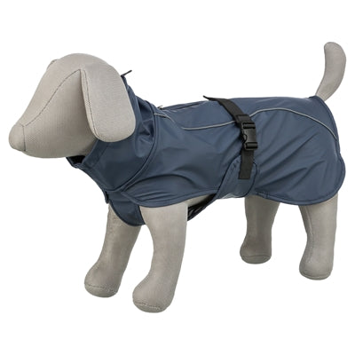 Trixie Be Nordic Regenmantel für Hunde – Husumblau – Rückenlänge 50 cm – XL