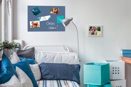Sigel si-b1207 Glas-Magnettafel be!board blau gepudert 600x400x9mm inkl. 2 Magnete