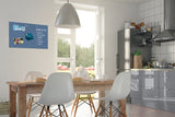 Sigel si-b1207 Glas-Magnettafel be!board blau gepudert 600x400x9mm inkl. 2 Magnete