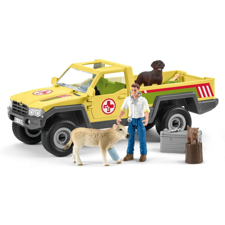 Schleich Farm World Spielfigurenset Tierarztbesuch auf dem Bauernhof