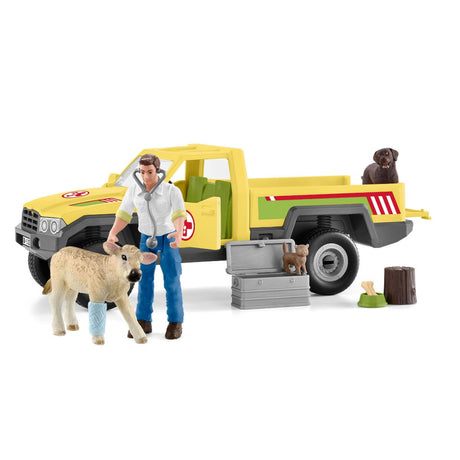Schleich Farm World Spielfigurenset Tierarztbesuch auf dem Bauernhof
