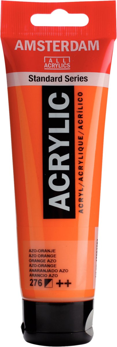 Amsterdam standard series acrylverf tube 120 ml azo-oranje 276