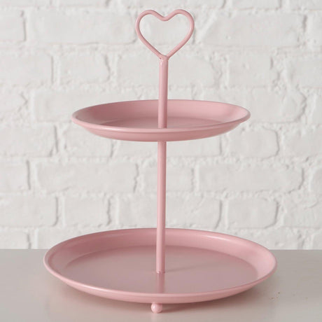 Boltze Home Etagere Posita rosa ø21xh25cm