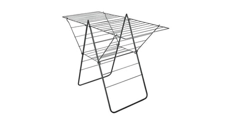 Metaltex Rotterdam Wäscheständer 25 m Wäscheleine 134x58x98 cm schwarz