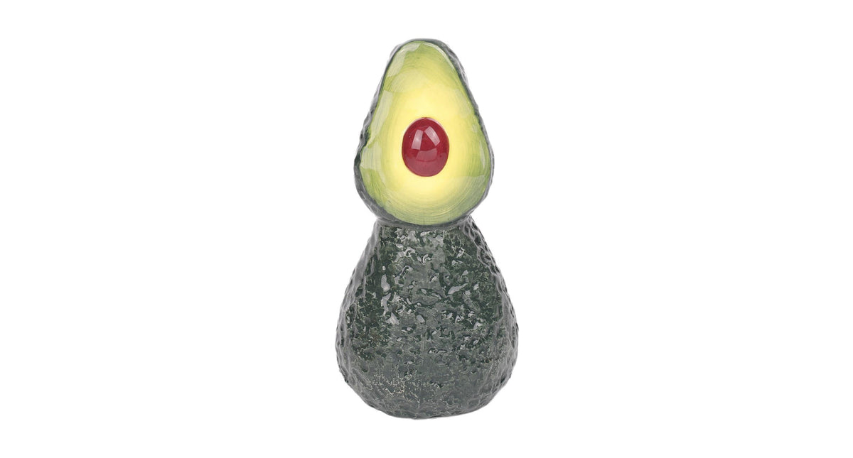 Vase avocado 10x9x19cm brown green