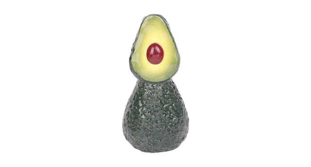 Vase avocado 10x9x19cm brown green