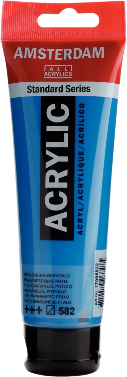 Amsterdam standard series acrylverf tube 120 ml mangaanblauw phtalo 582