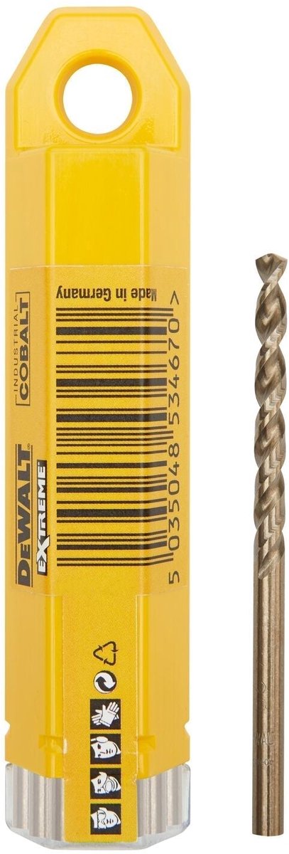 Dewalt Zubehör HSS Industrie-Kobalt-Metallbohrer 4,0 mm – DT4924-QZ