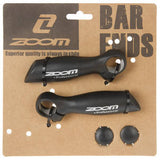 Zoom -Griffstange -end - Anatomische Form - 1 Set (2 bar Enden) - 22,2 mm Durchmesser - Aluminium - 138 g Paar - Schwarz