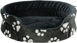 Trixie Hundekorb Jimmy Oval Schwarz mit Beindruck
