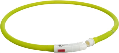 Trixie leuchtendes Hundehalsband USB Silikon wiederaufladbar grün
