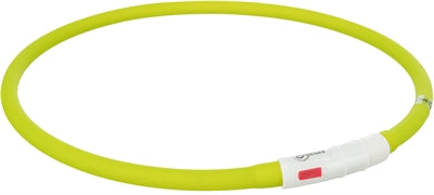 Trixie leuchtendes Hundehalsband USB Silikon wiederaufladbar grün