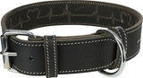 Trixie Hundehalsband Rustikales Fettleder Herzschlag Schwarz
