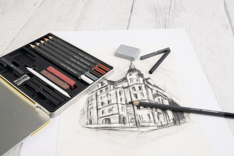 Eberhard Faber EF-516916 Zeichenset EFA Blechetui 16-teilig