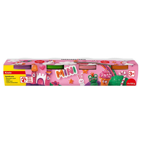 Eberhard faber ef-572511 Kinderknete Glitzer 4 Töpfe