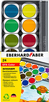 Eberhard Faber EF-578324 Farbbox Gewinner 24 Farben + Mischpalette