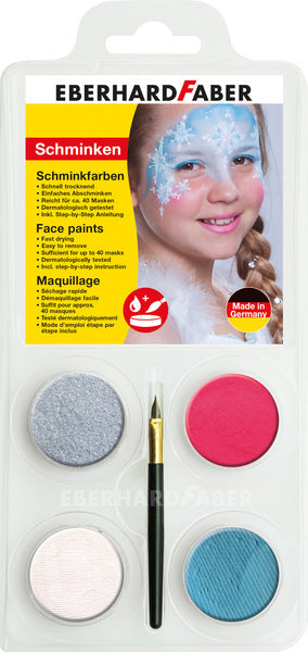 Eberhard Faber EF-579021 Princess Makeup Silber, Rot, Weiß und Blau