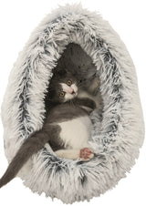 Trixie Katzenkorb Iglu Harvey grau weiß-schwarz