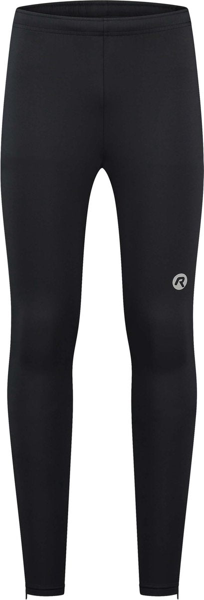 Rogelli core heren lange hardloopbroek - achterzak met rits - zwart fluor