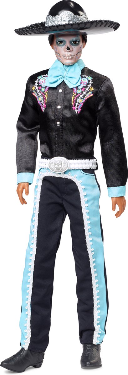 Barbie Ken día de muertos Puppe mehrfarbig
