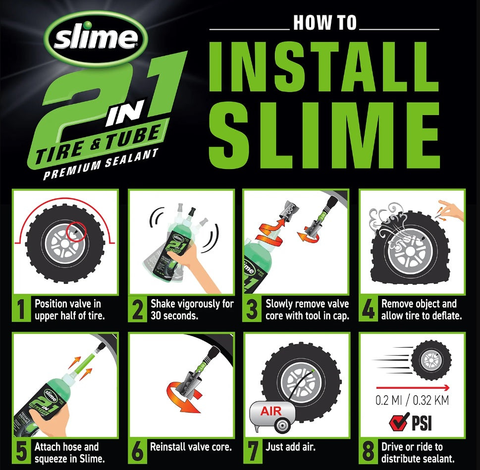Slime 2-in-1 Reifenschläuche Pannenschutzmittel 3,78 ltr