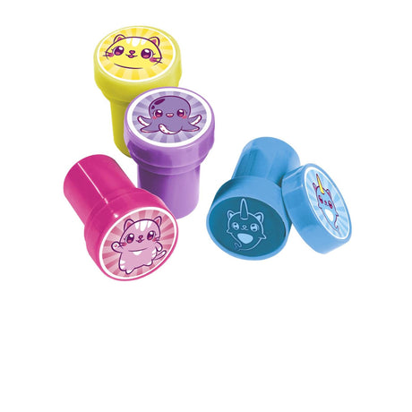 Mini mymy totum selbstfärbende Stempel – 12 Stück – Kinderspielzeug – Basteln – für Mädchen und Jungen – auch für Kleinkinder – ab 3 Jahren