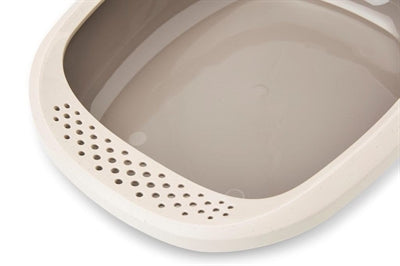Savic Katzentoilette Happy Planet Gizmo mit Rand mocca warm grey