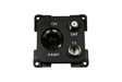 C-line 12 Volt Steckdose mit Antenne und Satellitenanschluss schwarz