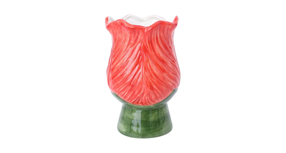 Vase zona sur d11 h17cm green red