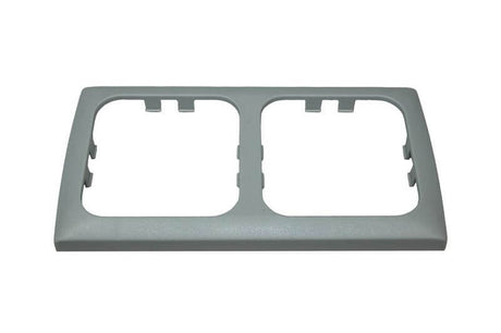 Opal-Abdeckrahmen 2-fach grau - verpackt