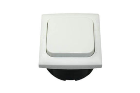 C-line schakelaar met opal afdekraam wit