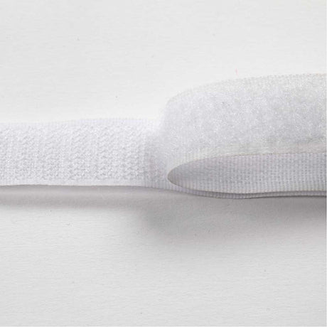Creativ Company Klett-Klettverschluss, B: 20 mm, weiß, 5 m 1 Rolle