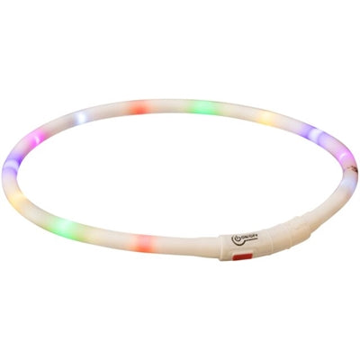 Trixie leuchtendes Hundehalsband USB Silikon wiederaufladbar mehrfarbig