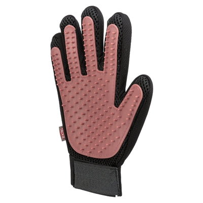 Trixie Fellpflegehandschuh Netzmaterial TPR rosa schwarz