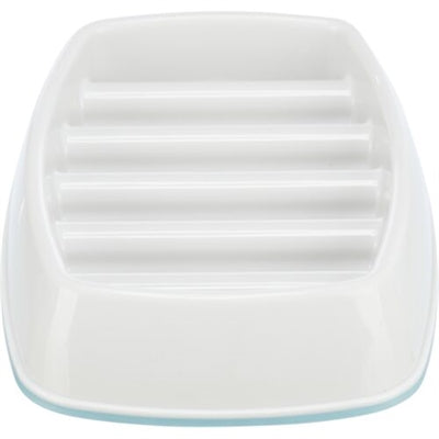 Trixie Futternapf für langsames Füttern, Kunststoff TPR, grau