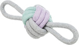 Trixie Junior -Knopfball mit 2 Handschleifenseil