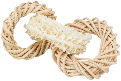 Trixie Luffa-Ring mit Rattan- und Maisblattring natur