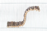 Trixie Suspensionsbrücke mit Schraubenhalterrinde Holz für Mäuse natürlich