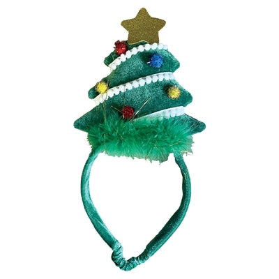 Fröhlicher Haustier-Diadem-Weihnachtsbaum