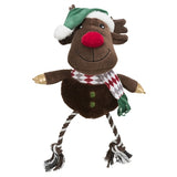 Trixie Weihnachts-Rentier mit Zahnseide-Beinen aus Plüsch-Baumwolle