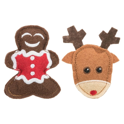 Trixie Weihnachtselch und Lebkuchenmann aus Filz
