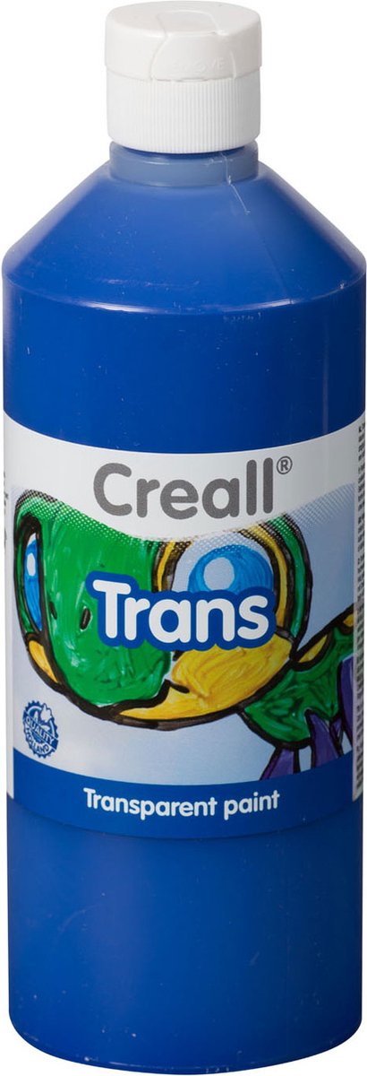 Creall Fensterfarbe Transblau 500ml | 1 Flasche