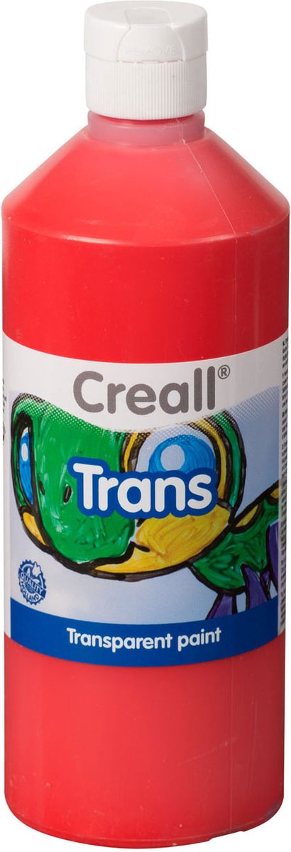 Creall Transparent Paint Red, 500 ml