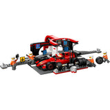 Lego City F1 Boxenstopp und Boxencrew mit Ferrari-Auto – 60443